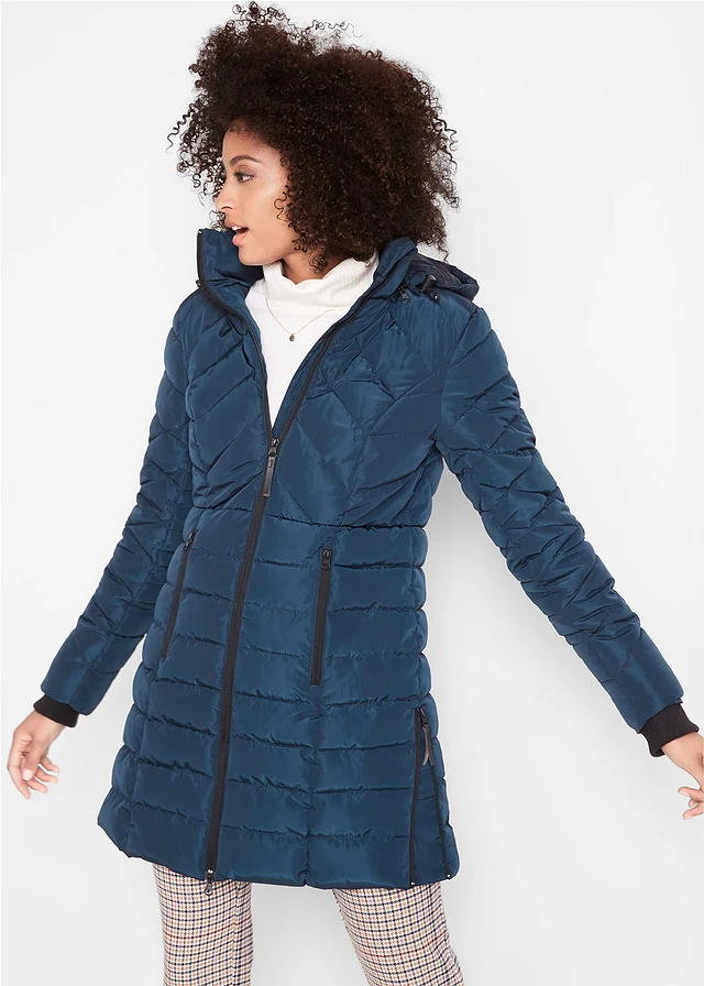 Veste longue matelassée, rembourrée