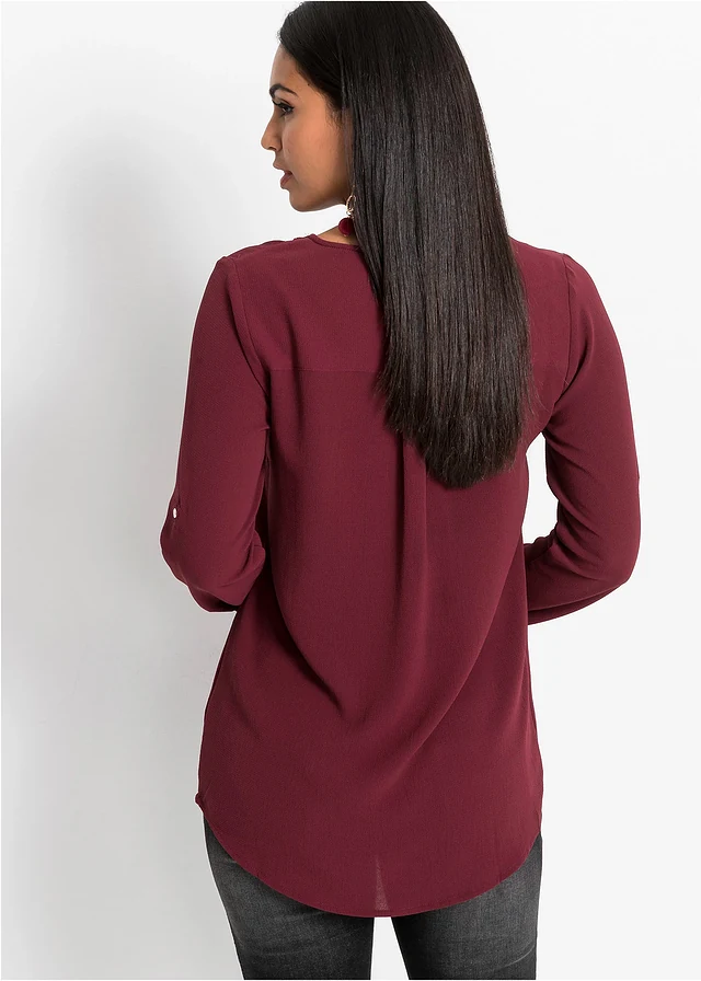 Lange blouse • esdoornrood • product-page.page-title-suffix