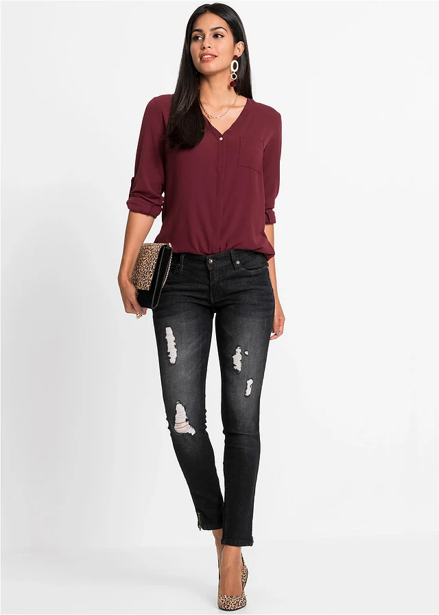 Lange blouse • esdoornrood • product-page.page-title-suffix