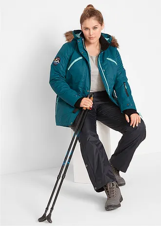 Waterdichte outdoorjas, Kleur: blauwpetrol