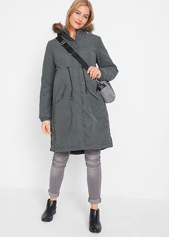 Těhotenská parka 3 v 1, se vsadkou na miminko • antracitová • bonprix obchod