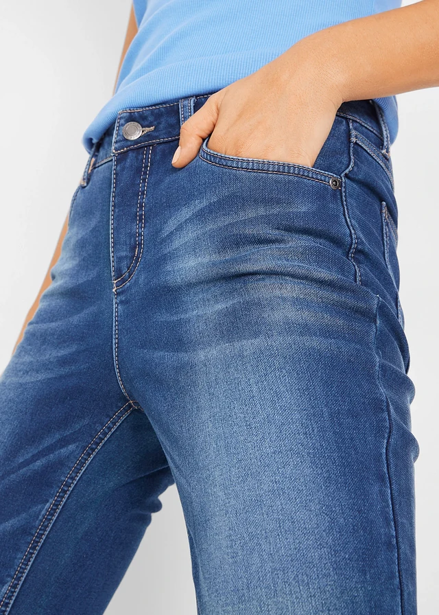 Thermojeans met zachte voering, boyfriend • blauw used • product-page.page-title-suffix