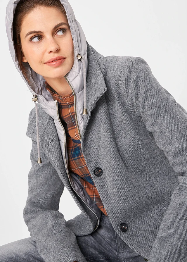 Manteau court d’hiver, style 2en1 • anthracite • product-page.page-title-suffix