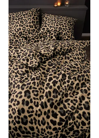 Posteľná bielizeň s leopardím dizajnom • hnedá • obchod bonprix