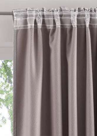 Draperie termo, disponibilă și la dimensiune extralungă (1 buc.) • greige • magazin bonprix
