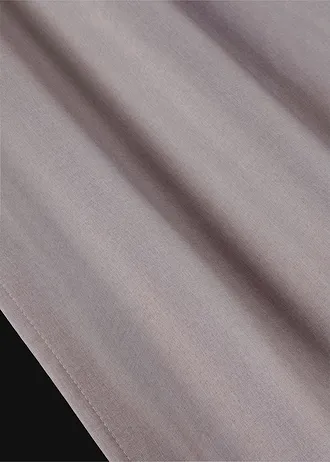 Isolerend gordijn met zachte fleece achterkant, ook in extra lang (1 stuk), Kleur: greige