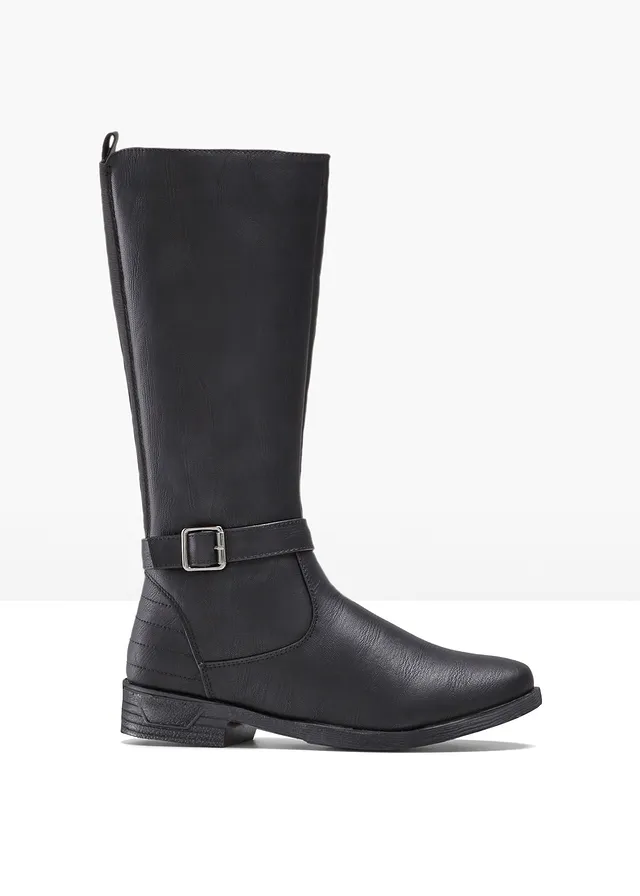 Laarzen met brede schacht • zwart • bonprix online shop