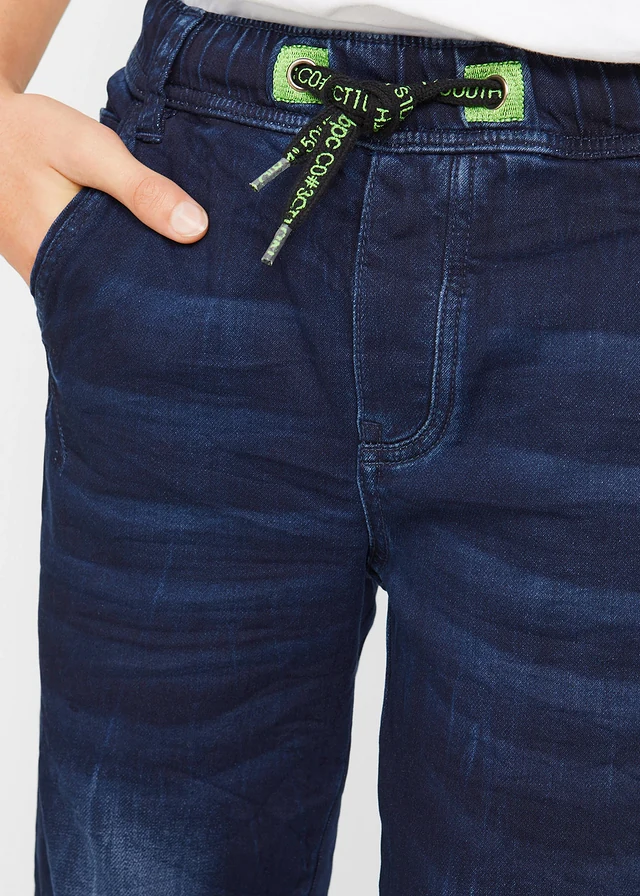 Jean en molleton Regular, fuselé • bleu foncé denim • product-page.page-title-suffix