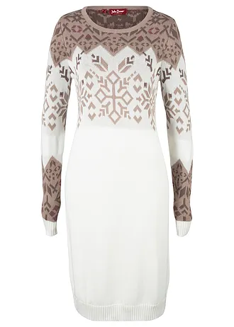 Robe en maille à motif norvégien