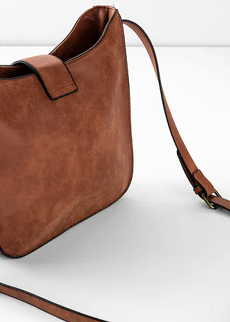Kabelka crossbody s dekoratívnymi prackami