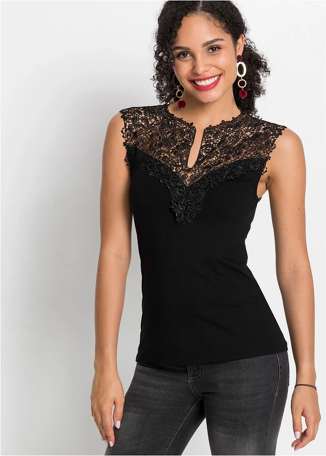 Shirt van een soepele viscosemix • zwart • product-page.page-title-suffix