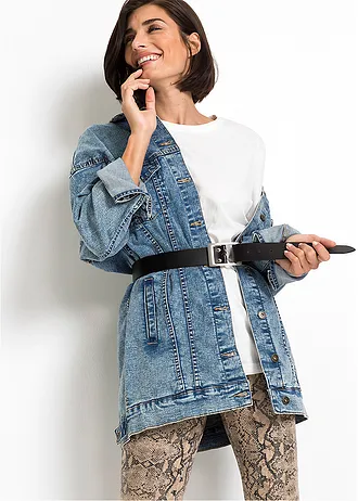 Kožený pásek, barva: černá