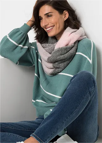 Šál tzv. tunel • světle růžová • bonprix obchod