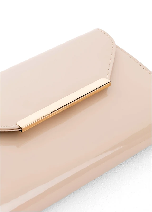 Clutch in lak-look • krijtbeige • product-page.page-title-suffix
