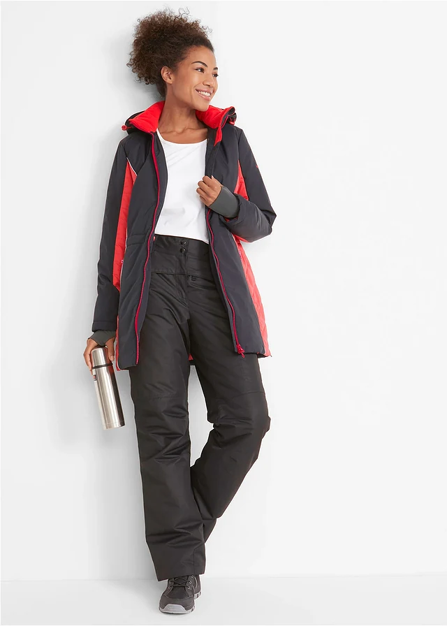 Pantalon de ski thermique et déperlant, Couleur: noir