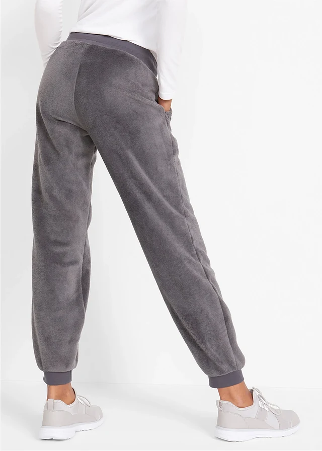 Joggingbroek met comfortabele band • leisteengrijs • bonprix online shop