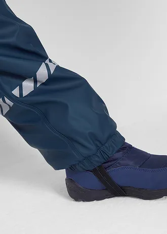 Pantalon de pluie avec doublure thermique en polaire • bleu foncé • Boutique bonprix
