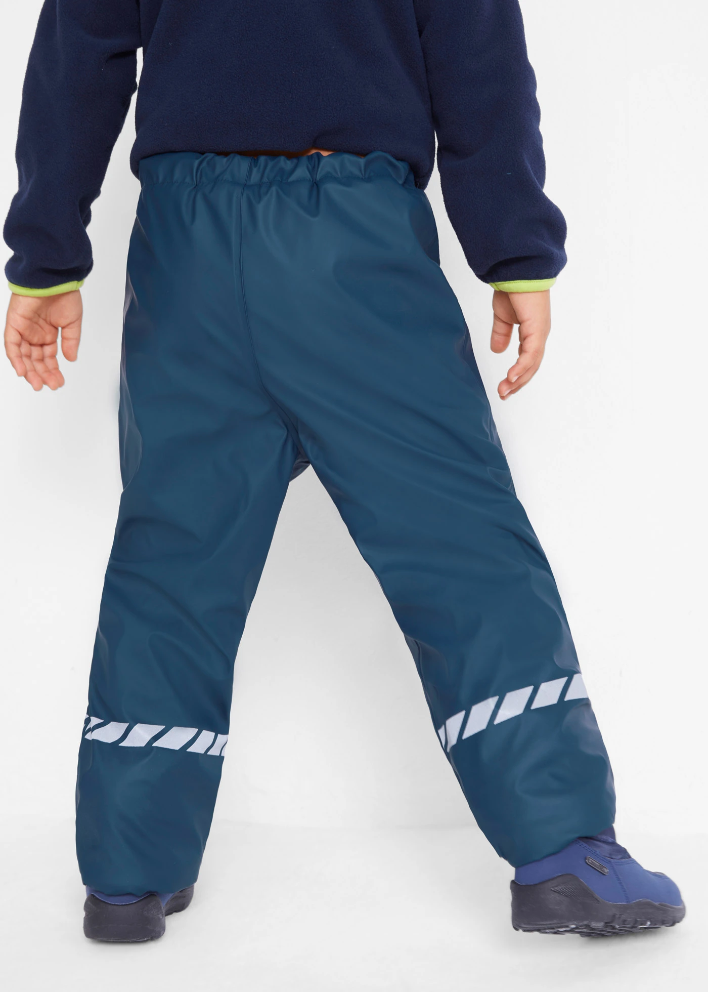 Pantalon de pluie avec doublure thermique en polaire • bleu foncé • Boutique bonprix