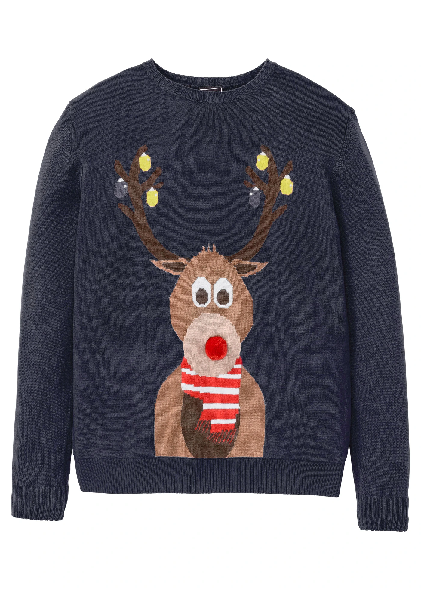 Svetr s vánočním motivem • tmavě modrá • bonprix obchod