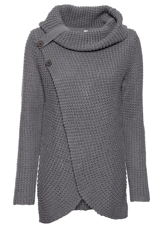 Grof gebreide trui • donkergrijs gemêleerd • bonprix online shop