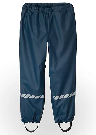 Pantalon de pluie avec doublure thermique en polaire • bleu foncé • Boutique bonprix