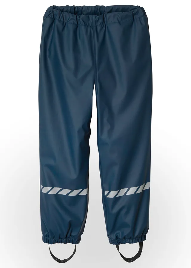 Pantalon de pluie avec doublure thermique en polaire • bleu foncé • Boutique bonprix