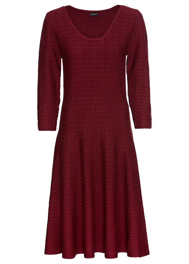 Rochie tricotată din material fluid cu viscoză