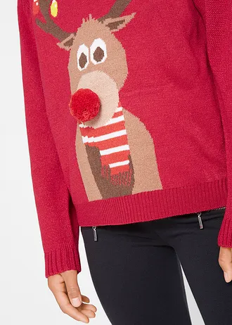 Pull de Noël garçon • rouge foncé • Boutique bonprix