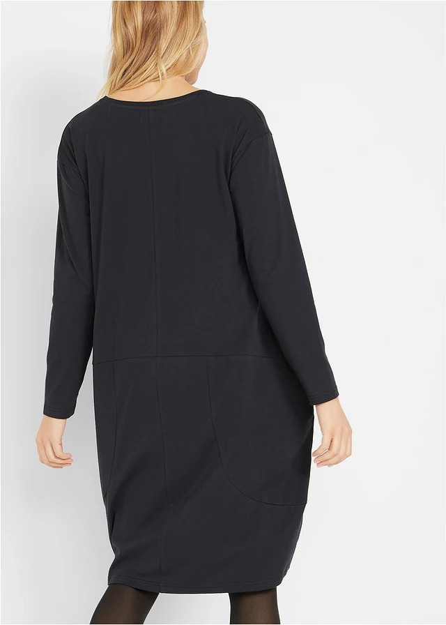 Robe en jersey, coupe ovoïde • noir • product-page.page-title-suffix
