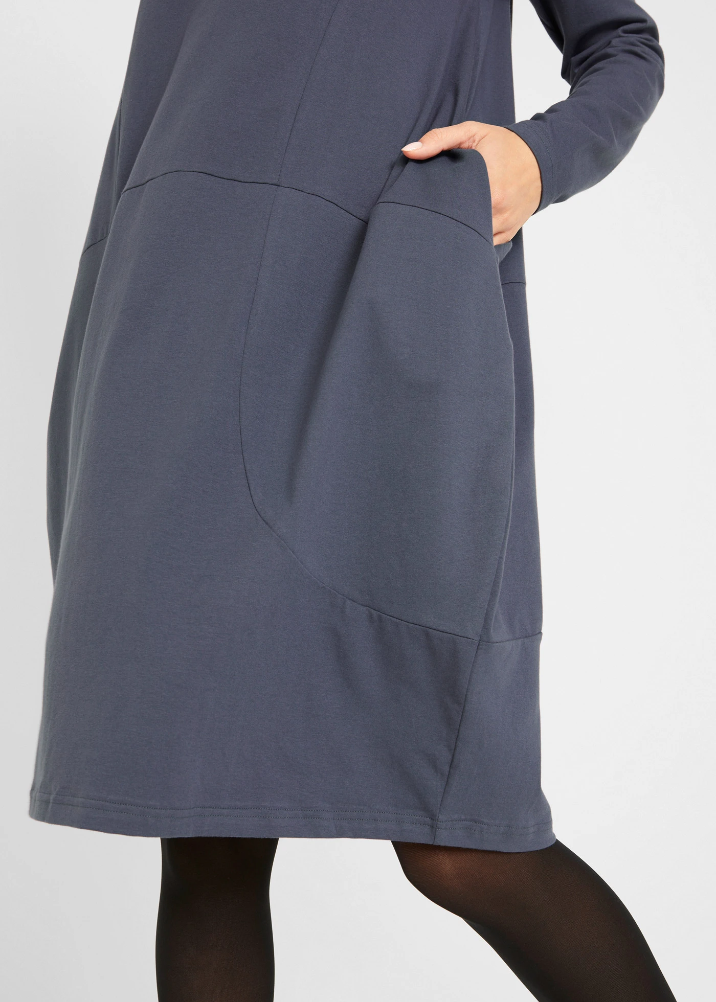 Jersey jurk in O-vorm • bosbes • bonprix online shop