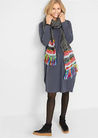 Robe en jersey, coupe ovoïde, Couleur: myrtille