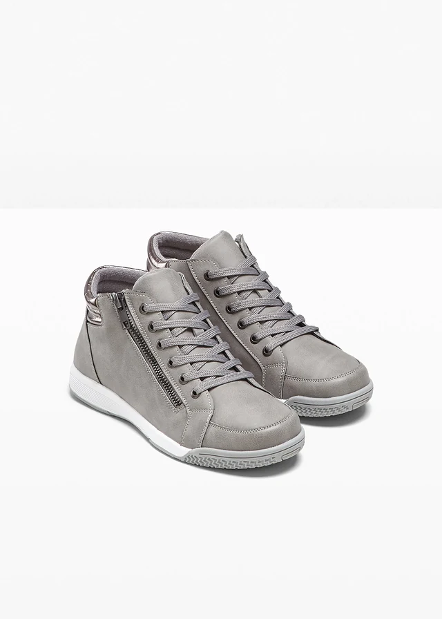 Hoge sneakers met ritssluiting • grijs • product-page.page-title-suffix