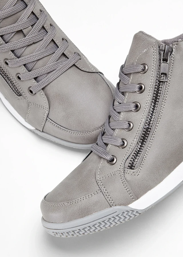 Hoge sneakers met ritssluiting • grijs • product-page.page-title-suffix