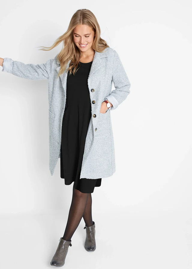 Robe en Punto di Roma • noir • product-page.page-title-suffix
