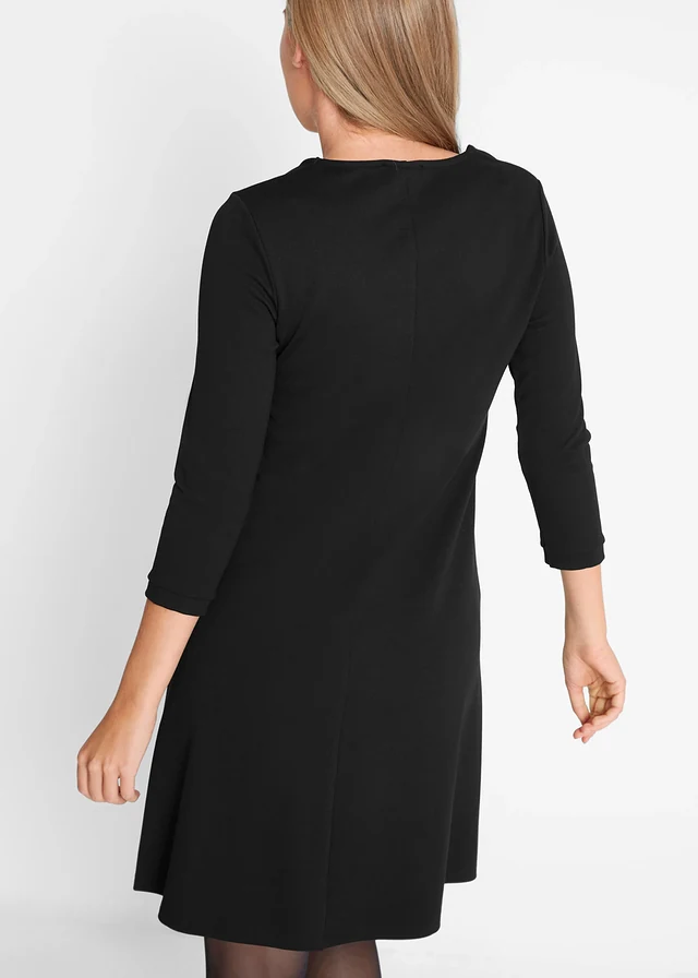Robe en Punto di Roma • noir • product-page.page-title-suffix