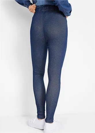 Legging chaud aspect jean • bleu • Boutique bonprix