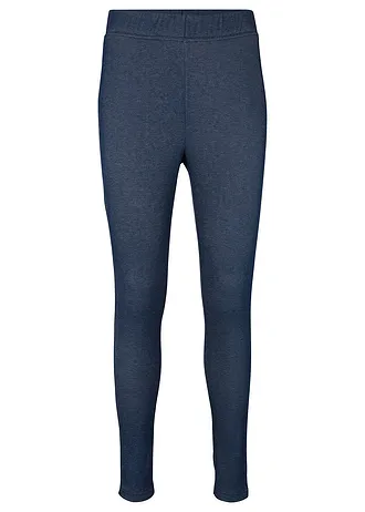 Legginsy termiczne z imitacji jeansu • niebieski • sklep bonprix