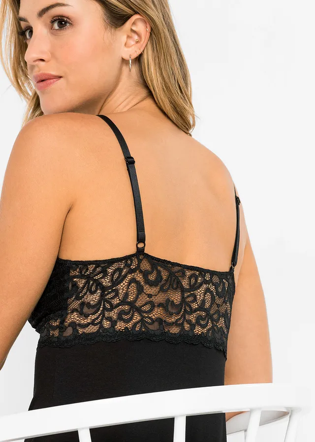 Slipdress in een zachte viscosemix • zwart • product-page.page-title-suffix