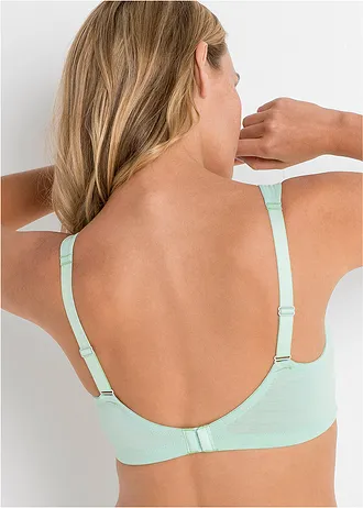 Bh zonder beugels (set van 3) met katoen, Kleur: mint+perzik+wit