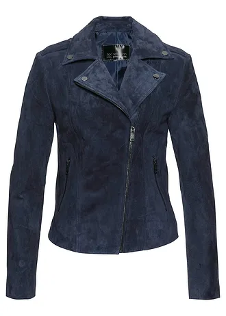 Leren jas • donkerblauw • bonprix online shop