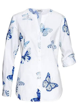 Gedessineerde blouse van viscose