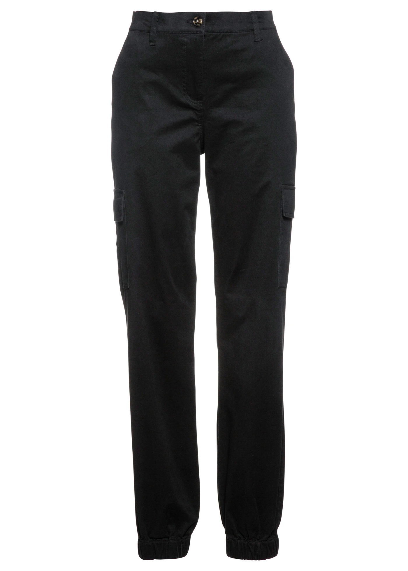 Cargo kalhoty z bavlny s podílem streče • černá • bonprix obchod