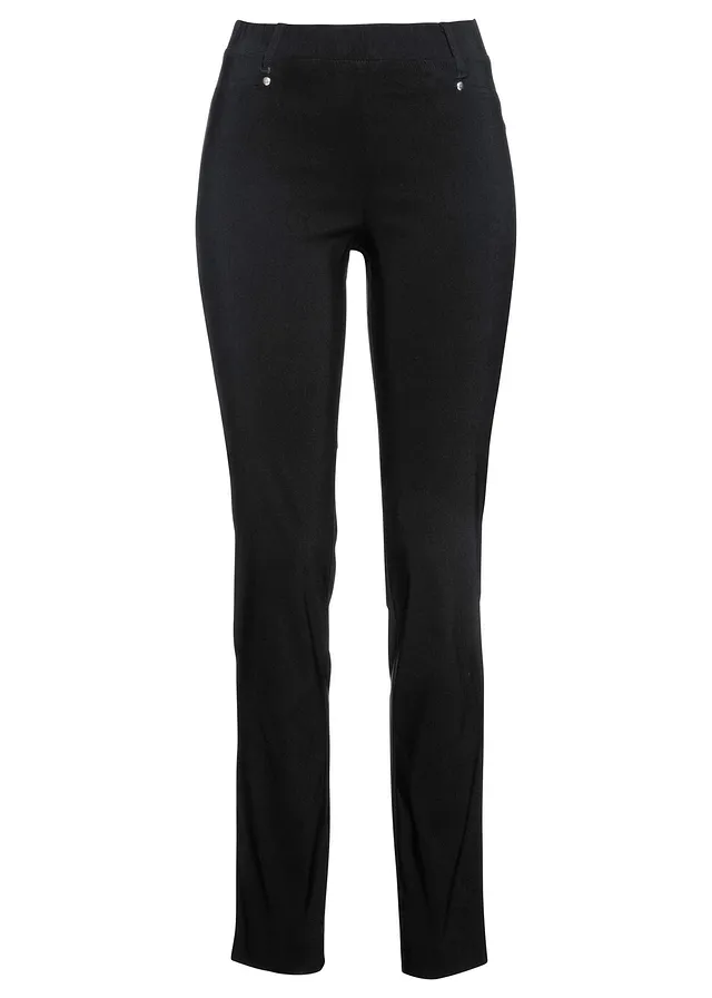 Strečové nohavice bez zapínania