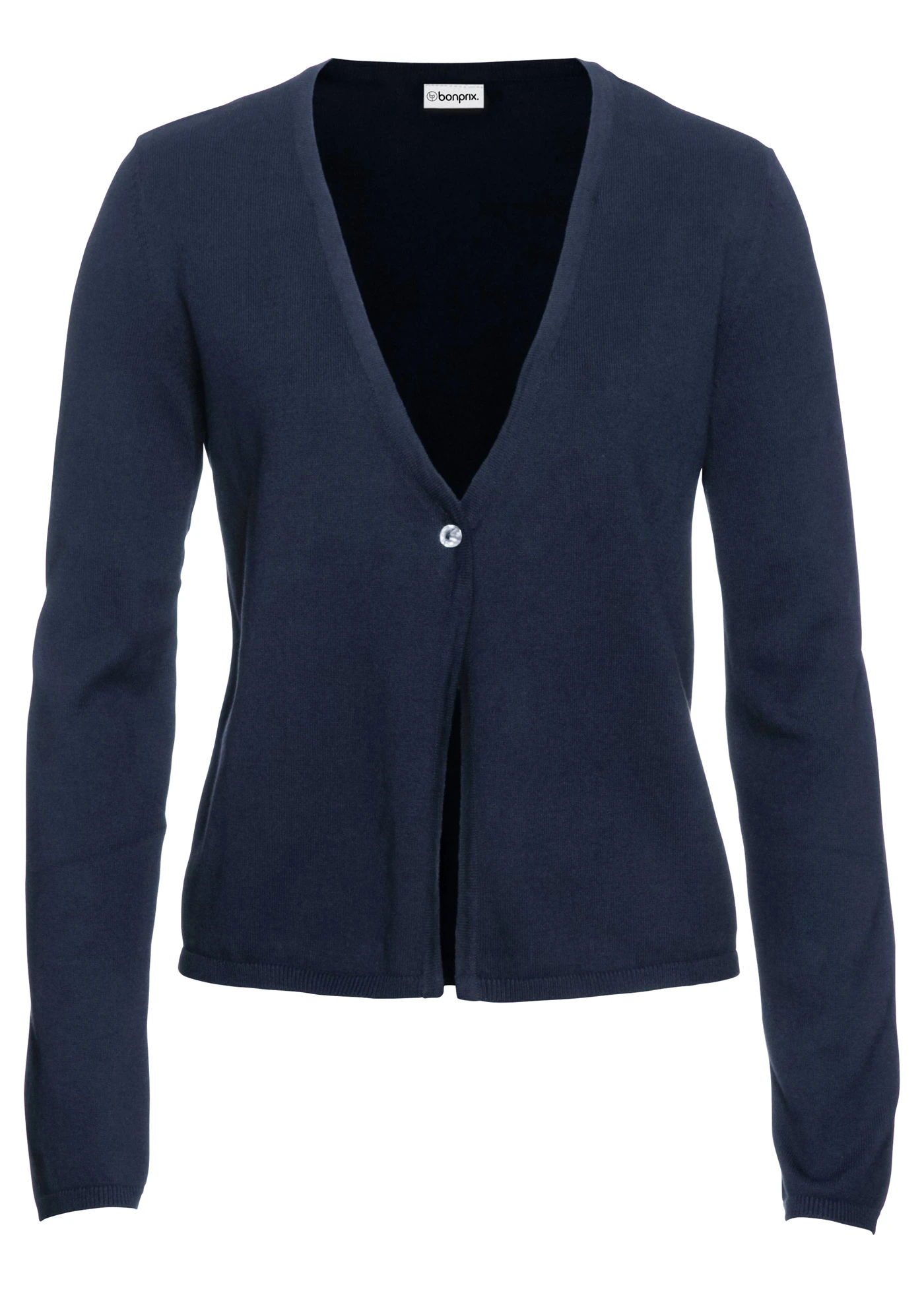 Fijngebreid vest • donkerblauw • bonprix online shop