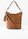 Kabelka s výšivkou, barva: koňaková