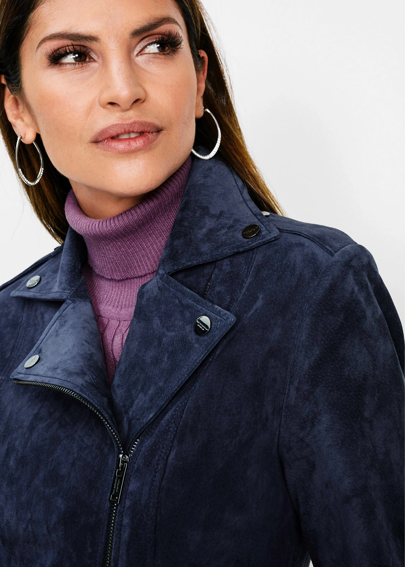 Leren jas • donkerblauw • bonprix online shop