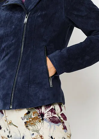 Leren jas • donkerblauw • bonprix online shop