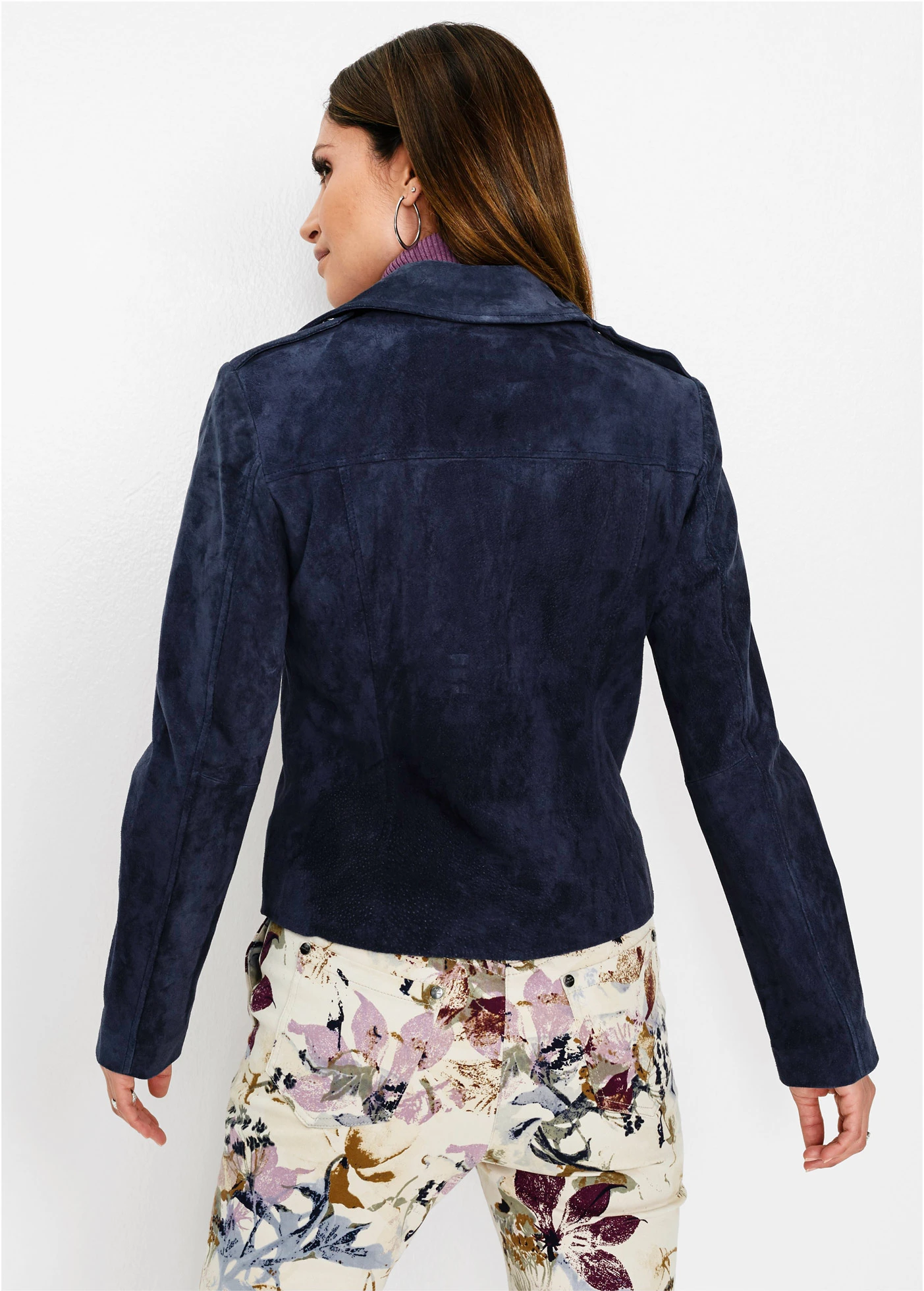 Leren jas • donkerblauw • bonprix online shop