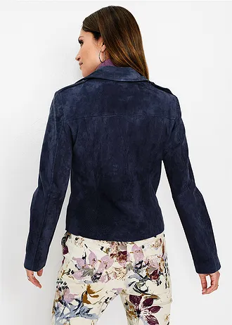 Leren jas • donkerblauw • bonprix online shop