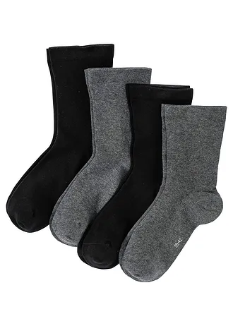 Lot de 4 paires de chaussettes à bord non comprimant
